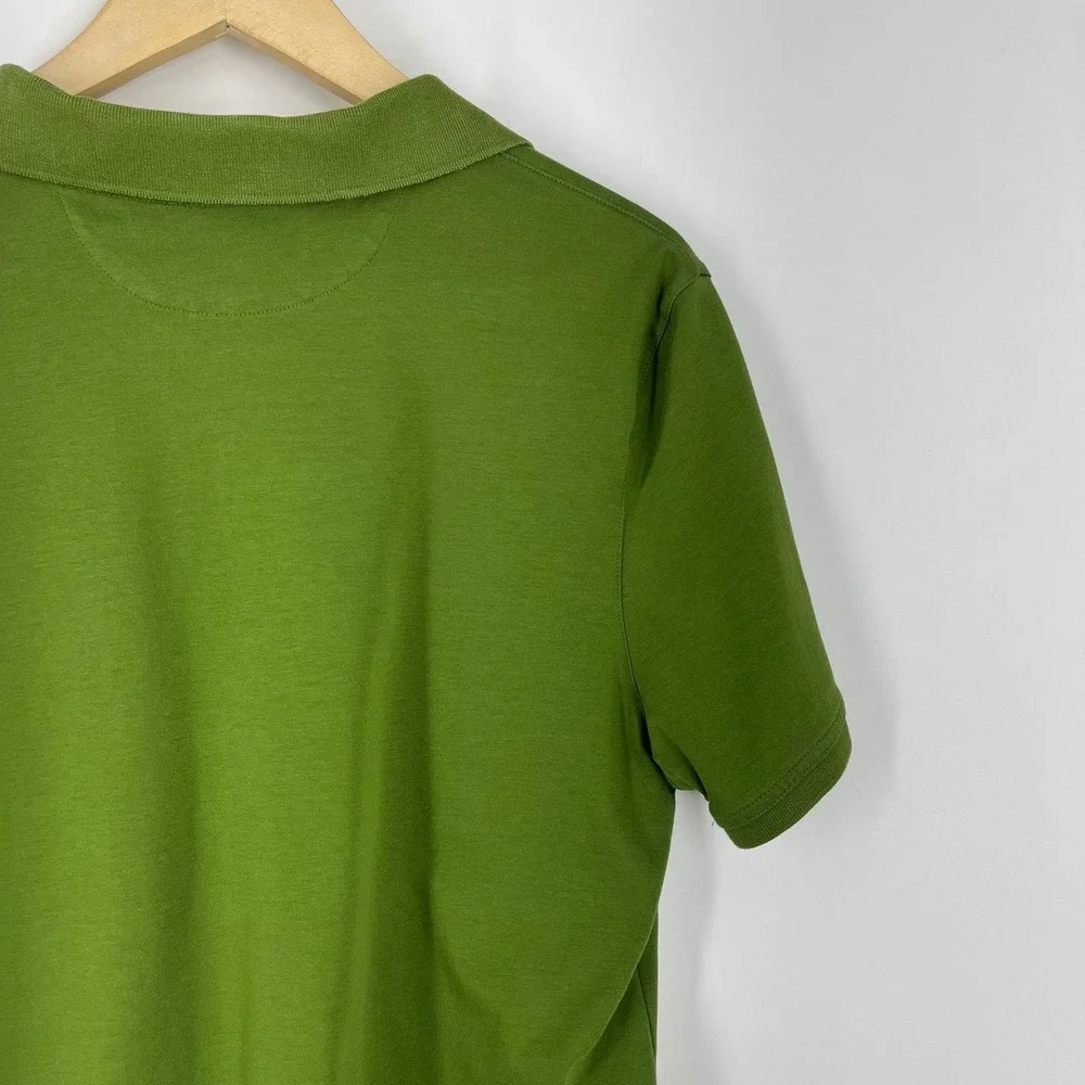 Banana Republic Luxury Touch Polo Shirt Mens Short Sleeve Olive Green‎ Collared